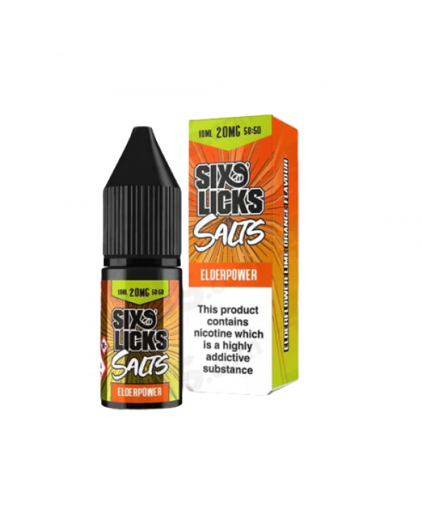 Elderpower Six Licks Nic Salts 10ml