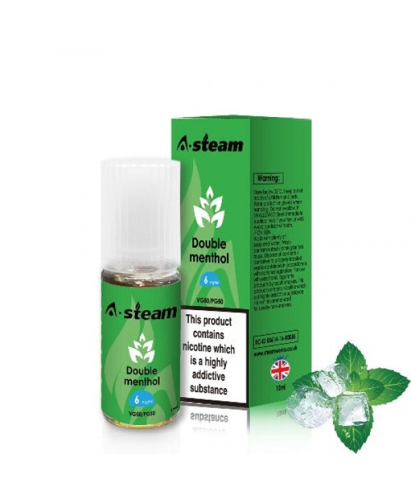 Double Menthol 50/50 E-Liquid by A Steam 10ml