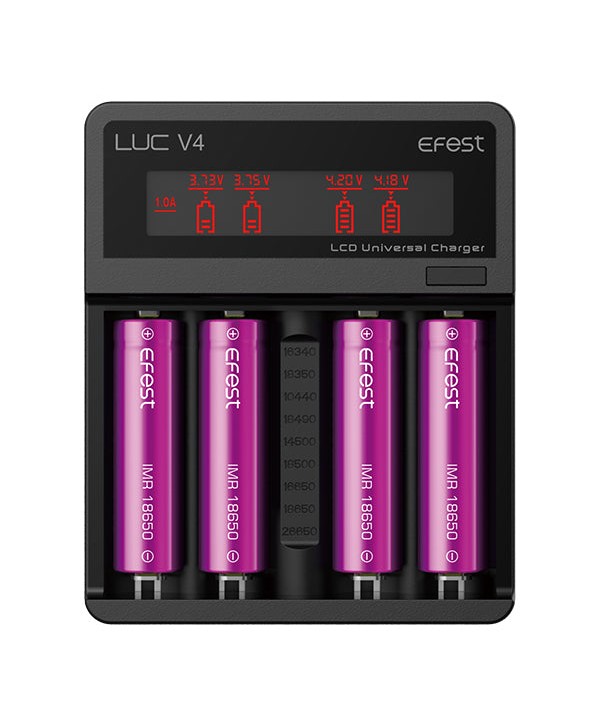 Efest LUC V4 LCD & USB 4 Slots Charger