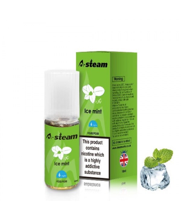 Ice Mint 50/50 E-Liquid by A Steam 10ml