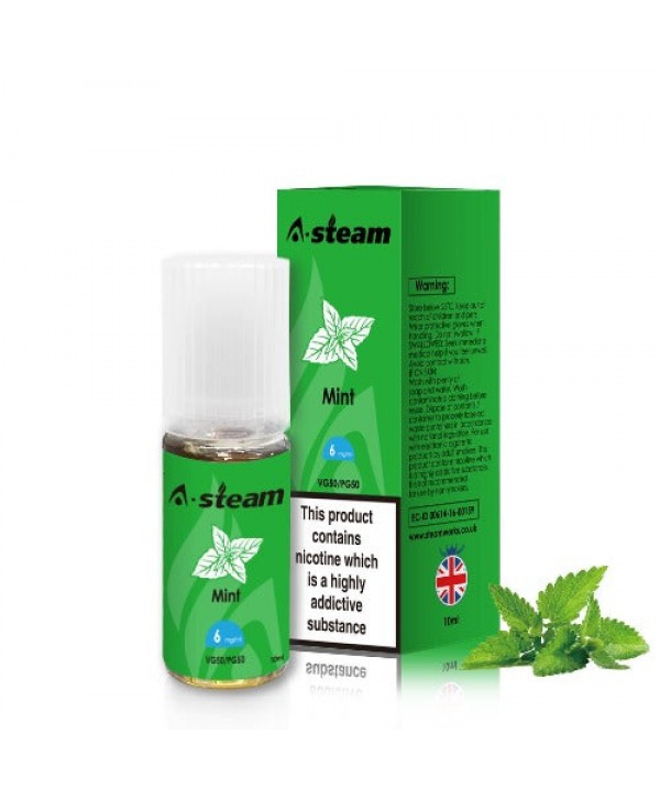 Mint 50/50 E-Liquid by A Steam 10ml