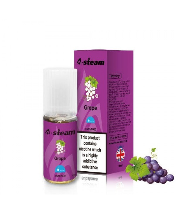 Grape 50/50 E-Liquid by A Steam 10ml