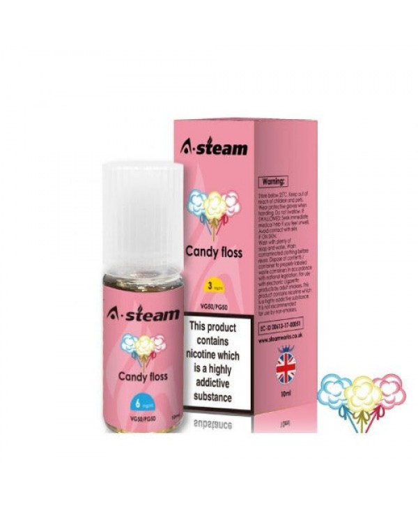 Candy Floss 50/50 E-Liquid by A Steam 10ml