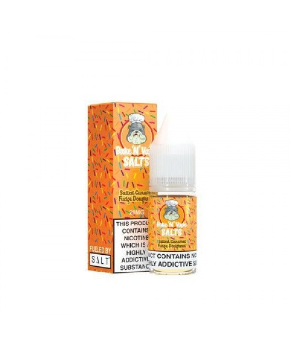 Salted Caramel Fudge Doughnut Bake 'N' Vape Nic Salts 10ml