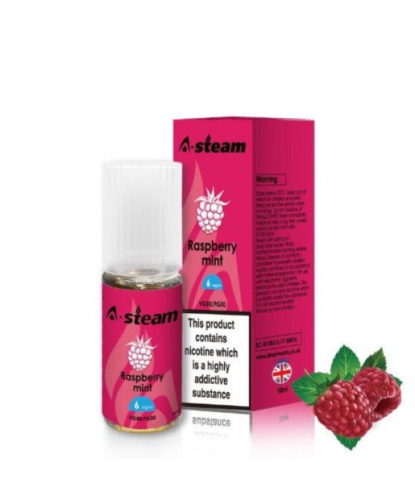 Raspberry Mint 50/50 E-Liquid by A Steam 10ml