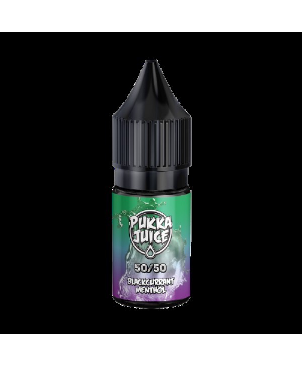 Blackcurrant Menthol Pukka Juice 50/50 E Liquid