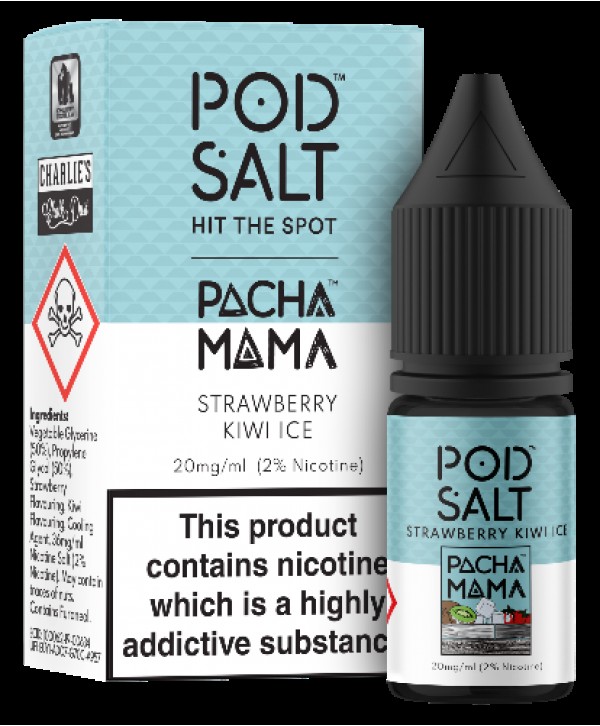 Pacha Mama Strawberry Kiwi Ice Pod Salt Fusion 20mg 10ml