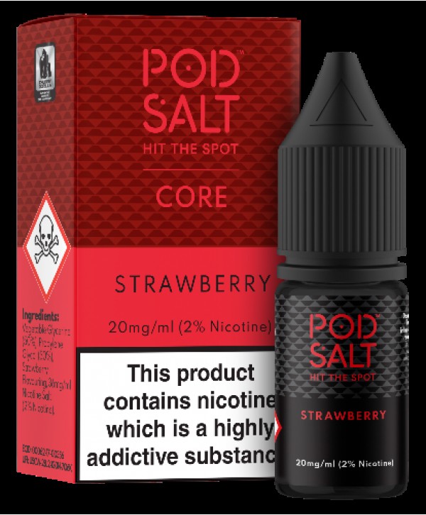 Strawberry Nicotine Salt E-Liquid - Pod Salt 10ml