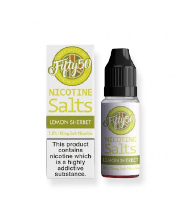 Lemon Sherbet Fifty 50 Nic Salt 10ML