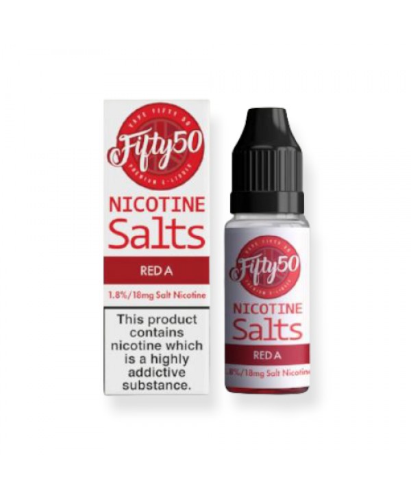 Red A Fifty 50 Nic Salt 10ML