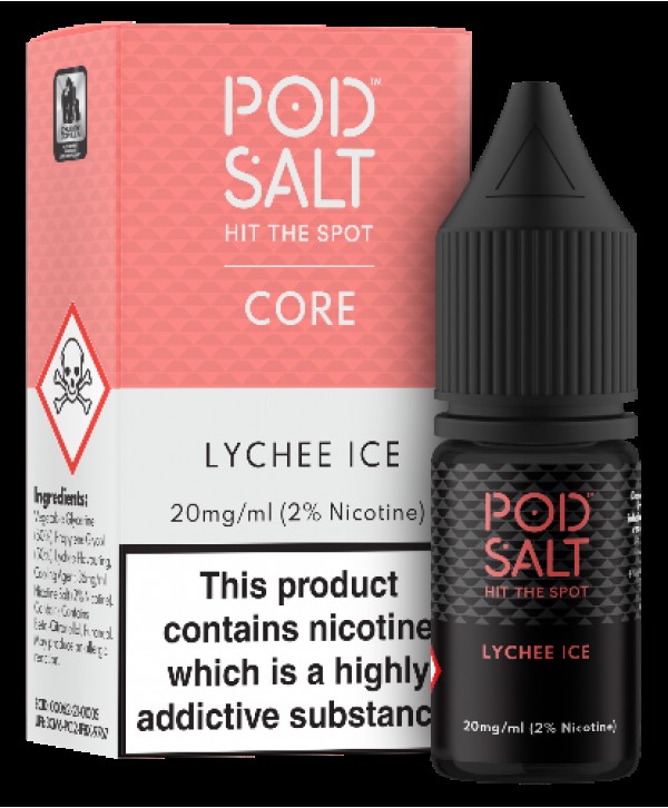 Lychee Ice Nicotine Salt E-Liquid - Pod Salt