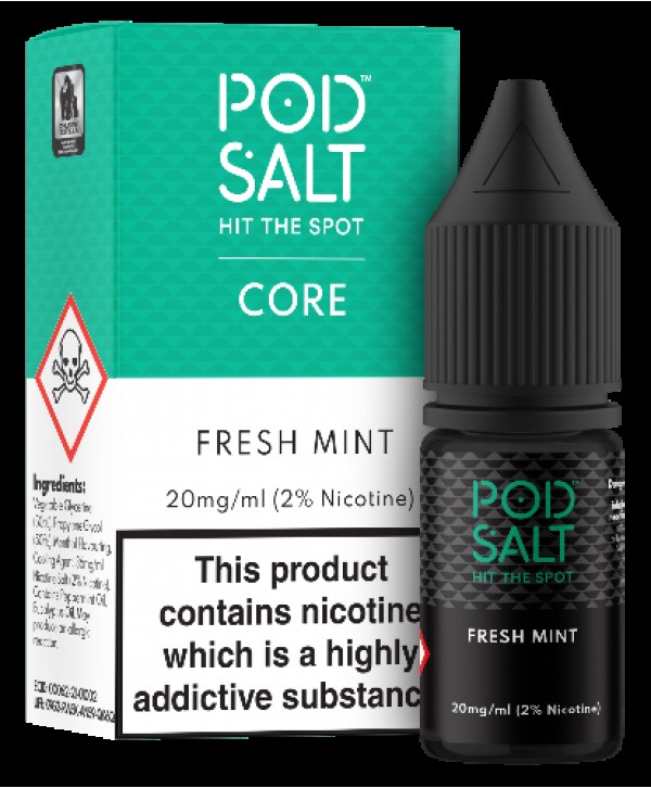 Fresh Mint Nicotine Salt E-Liquid - Pod Salt