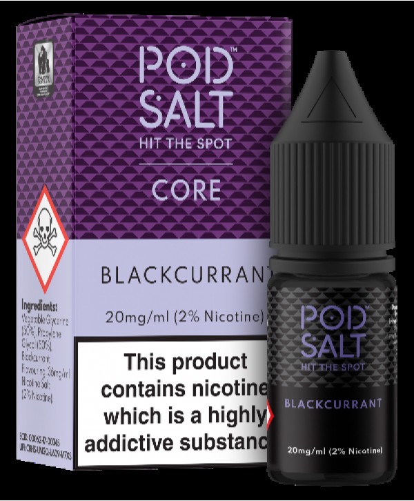 Blackcurrant Salt E-Liquid - Pod Salt 10ml