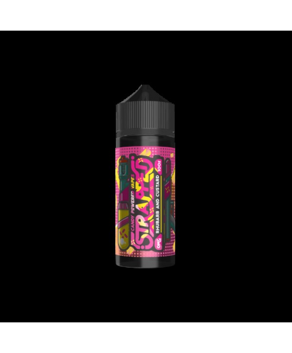 Strapped E Liquid Rhubarb & Custard 100ml Shortfill